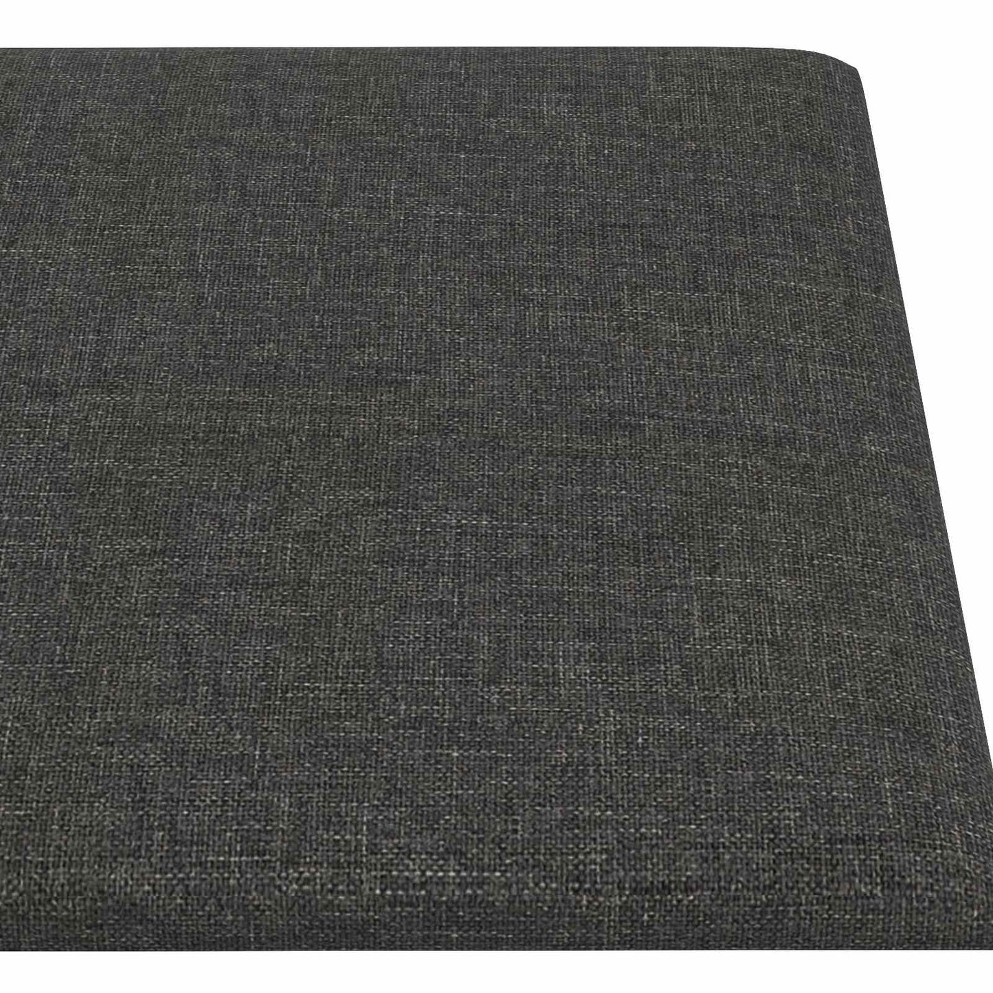 Wandhoofdbord 12 pcs Donkergrijs 90 x 15 cm Stof is nu te koop bij PeponiXL, paradijselijk wonen!