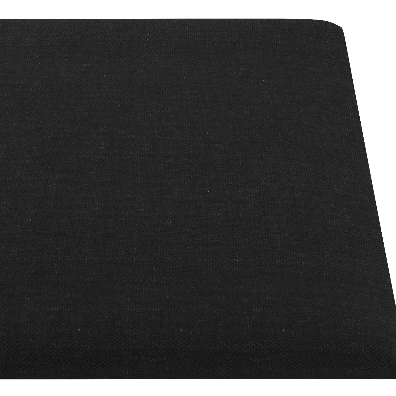 Wandhoofdbord 12 pcs Zwart 90 x 15 cm Stof is nu te koop bij PeponiXL, paradijselijk wonen!