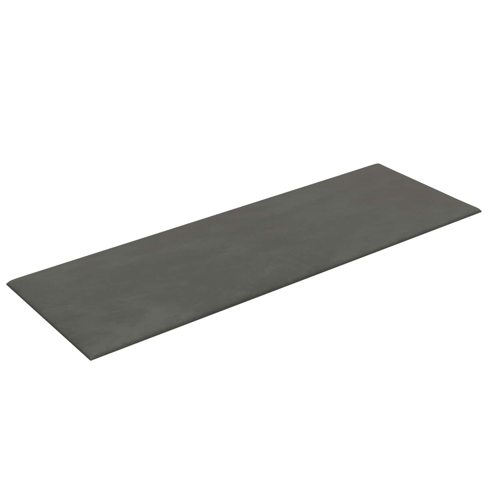 Wandhoofdbord 12 pcs Donkergrijs Fluweel is nu te koop bij PeponiXL, paradijselijk wonen!