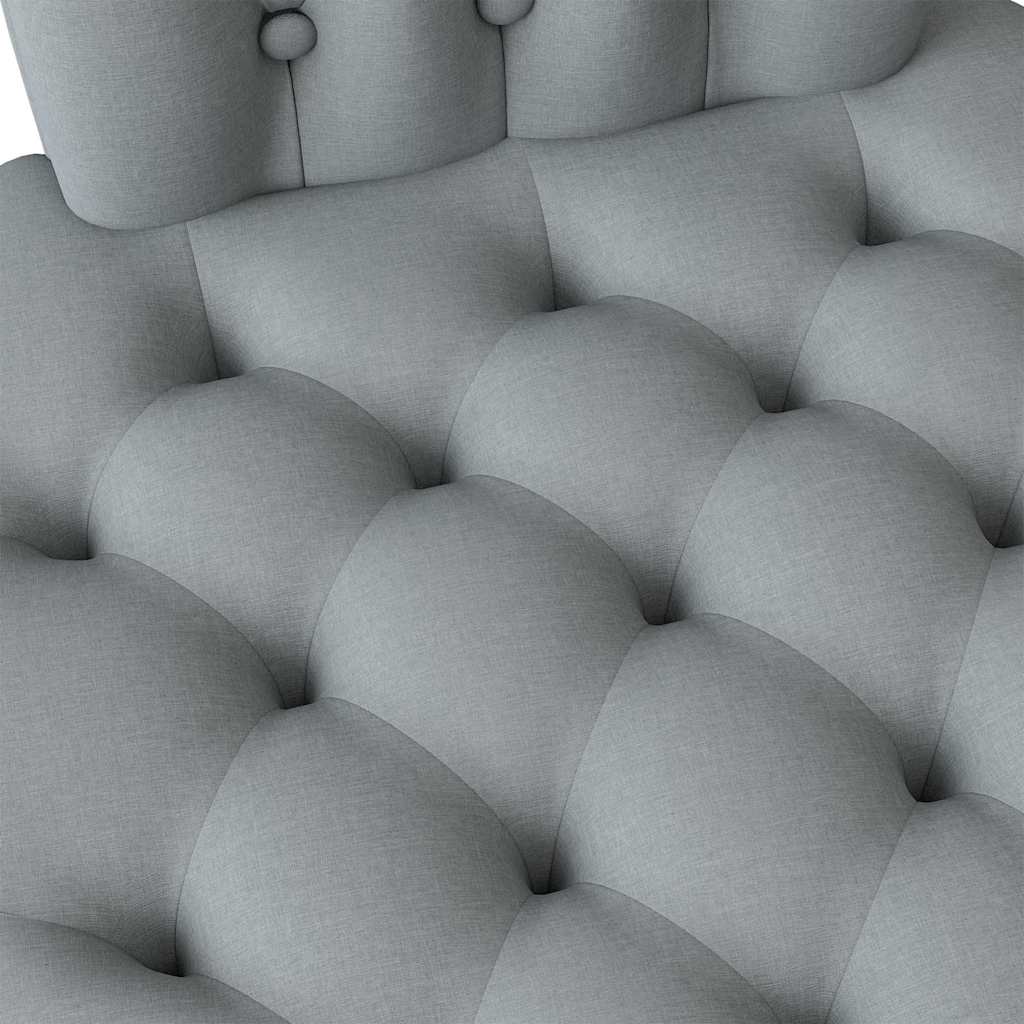 Slipper Stoel Lichtgrijs 56,5 x 70 x 110 cm Stof is nu te koop bij PeponiXL, paradijselijk wonen!