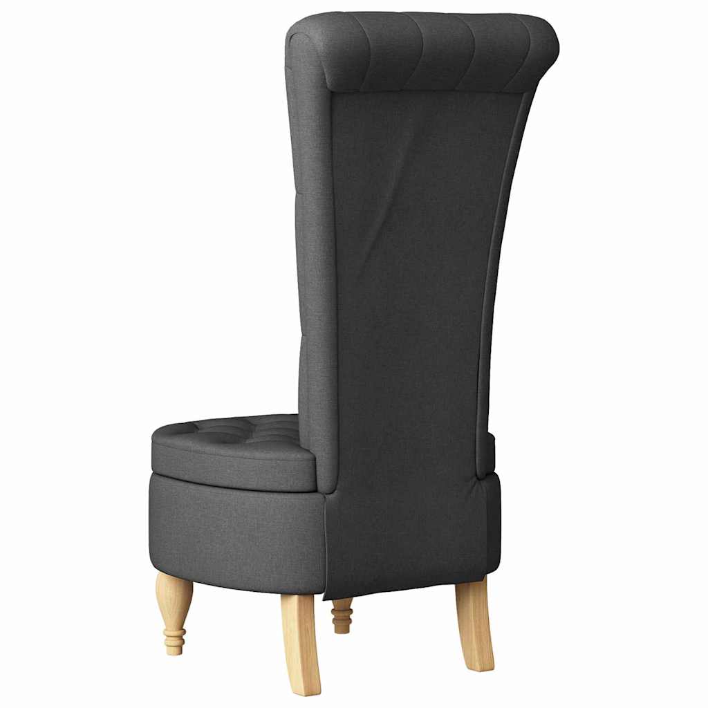 Slipper Stoel Donkergrijs 56,5 x 70 x 110 cm Stof is nu te koop bij PeponiXL, paradijselijk wonen!