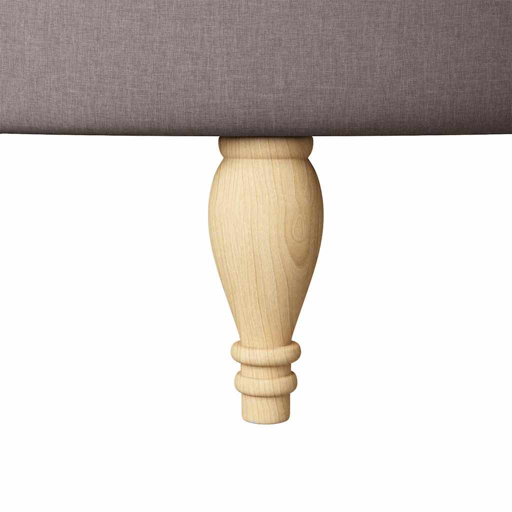 Slipper Stoel Taupe 56,5 x 70 x 110 cm Stof is nu te koop bij PeponiXL, paradijselijk wonen!