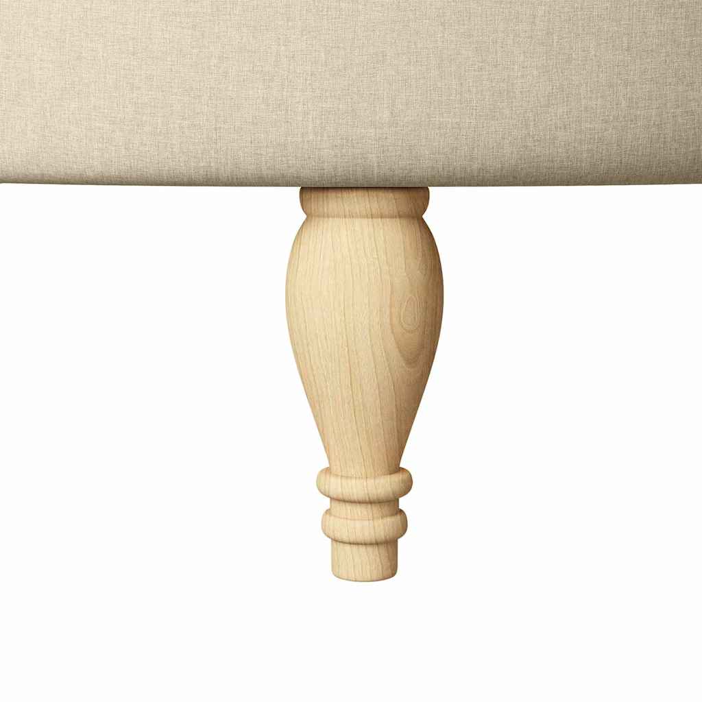 Slipper Stoel Crème 56,5 x 70 x 110 cm Stof is nu te koop bij PeponiXL, paradijselijk wonen!