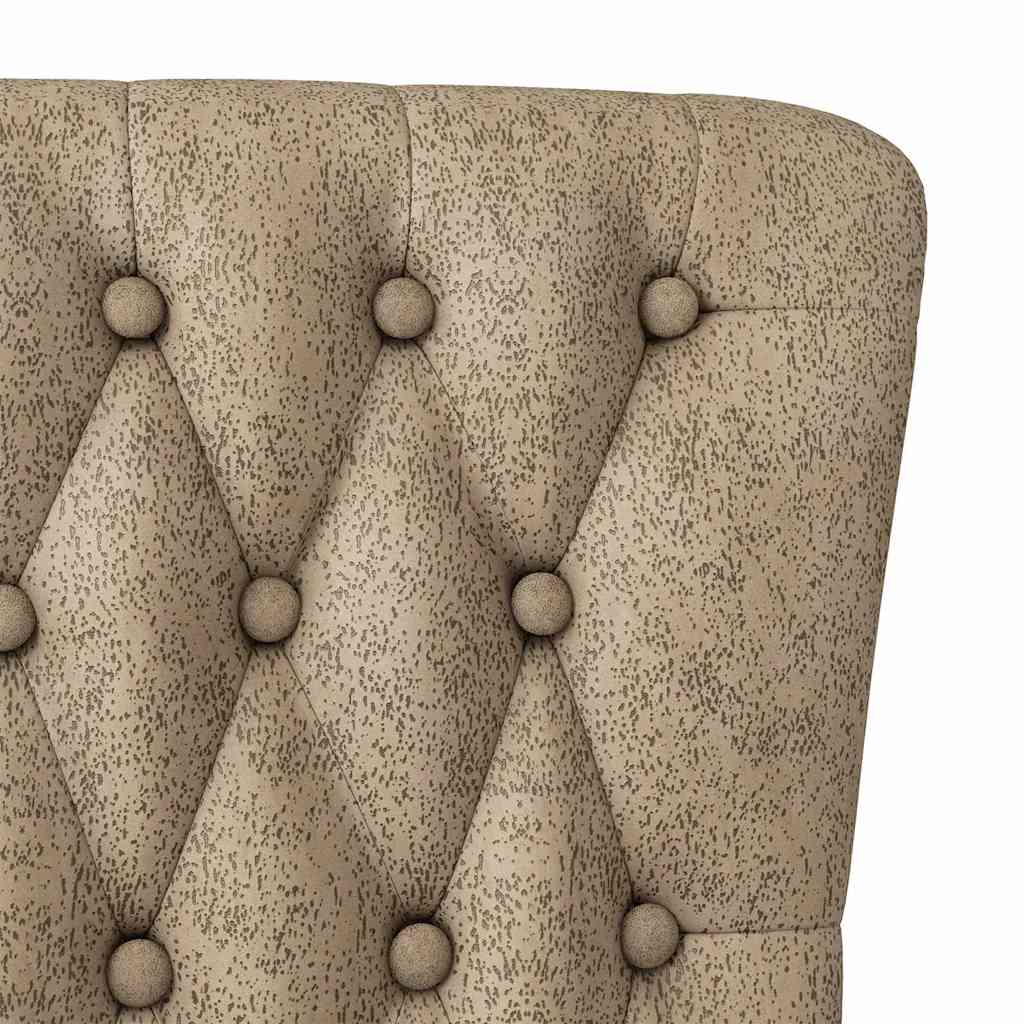 Slipper Stoel Lichtgrijs 56,5 x 70 x 110 cm Nep Suede Leer is nu te koop bij PeponiXL, paradijselijk wonen!