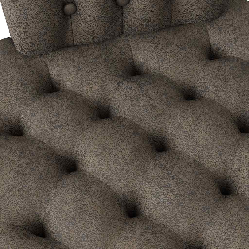Slipper Stoel Donkergrijs 56,5 x 70 x 110 cm Nep Suede Leer is nu te koop bij PeponiXL, paradijselijk wonen!