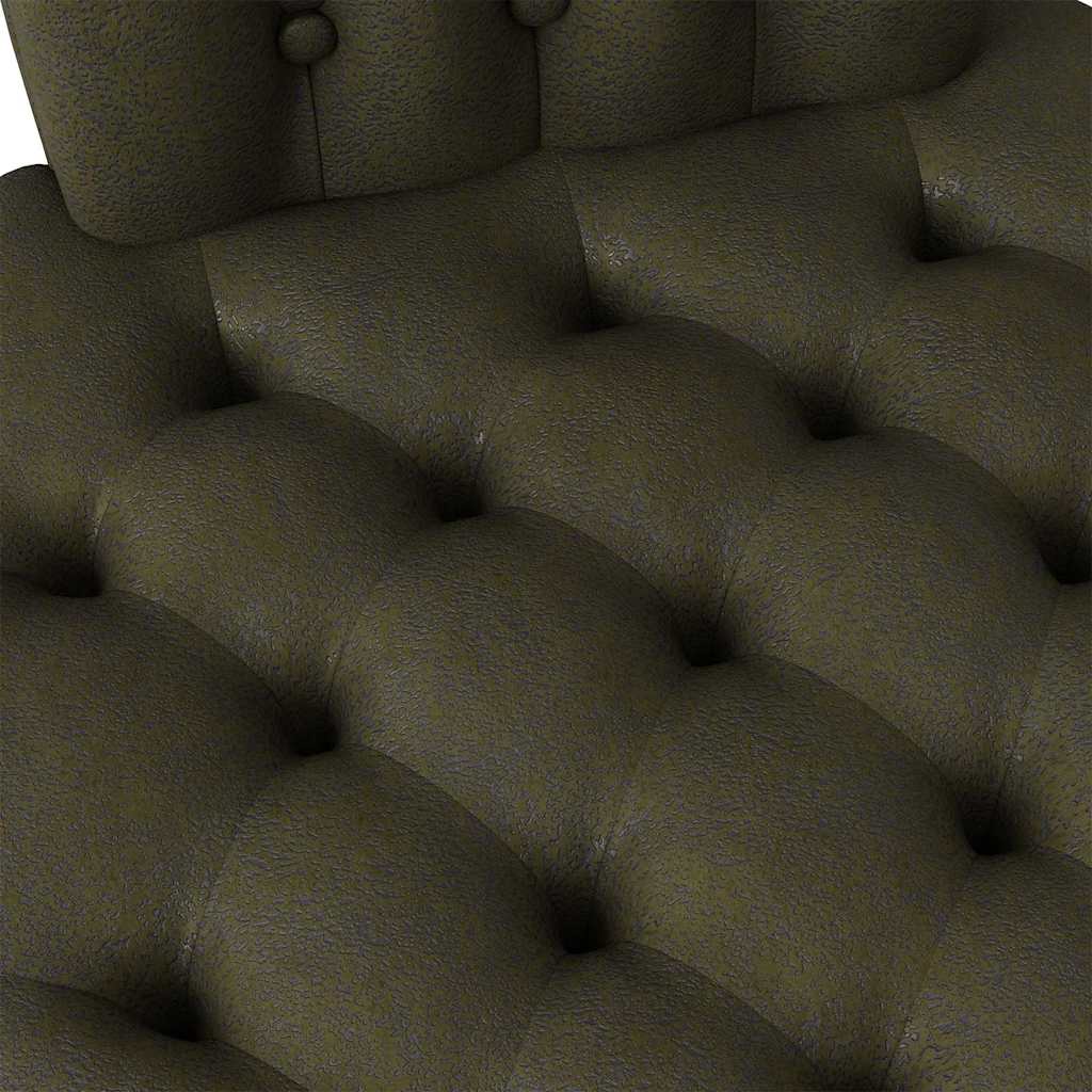 Slipper Stoel Legergroen 56,5 x 70 x 110 cm Nep Suede Leer is nu te koop bij PeponiXL, paradijselijk wonen!