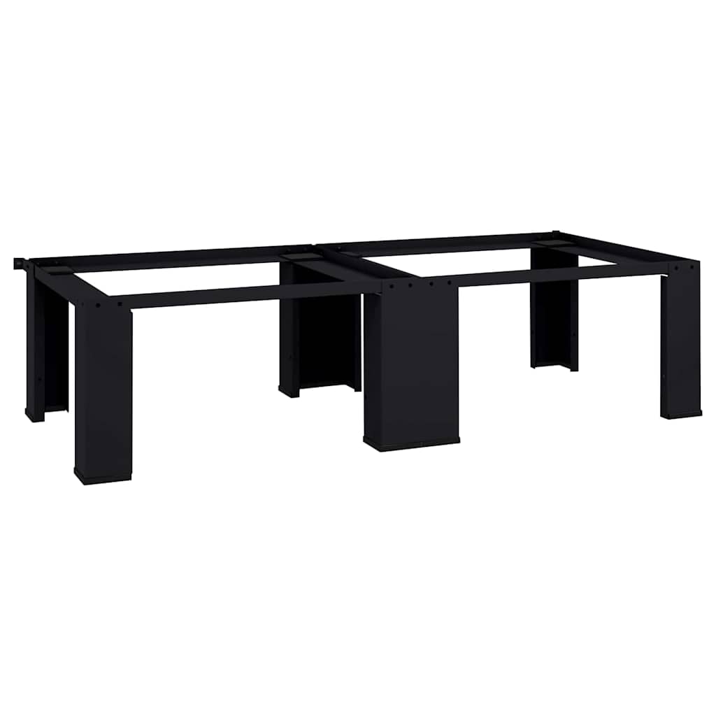 Wasmachine Pedestal 2 pcs Zwart 127 x 54,5 x 32,5 cm Staal is nu te koop bij PeponiXL, paradijselijk wonen!