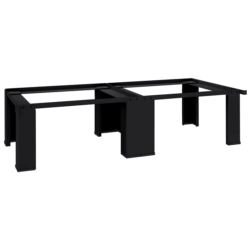 Wasmachine Pedestal 2 pcs Zwart 127 x 54,5 x 32,5 cm Staal is nu te koop bij PeponiXL, paradijselijk wonen!