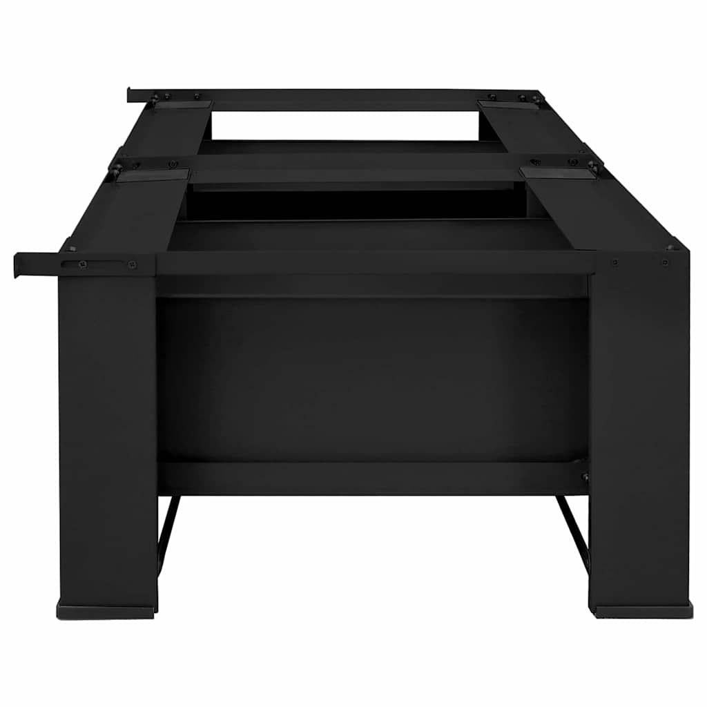 Wasmachine Pedestal 2 pcs Zwart 127 x 54,5 x 32,5 cm Staal is nu te koop bij PeponiXL, paradijselijk wonen!