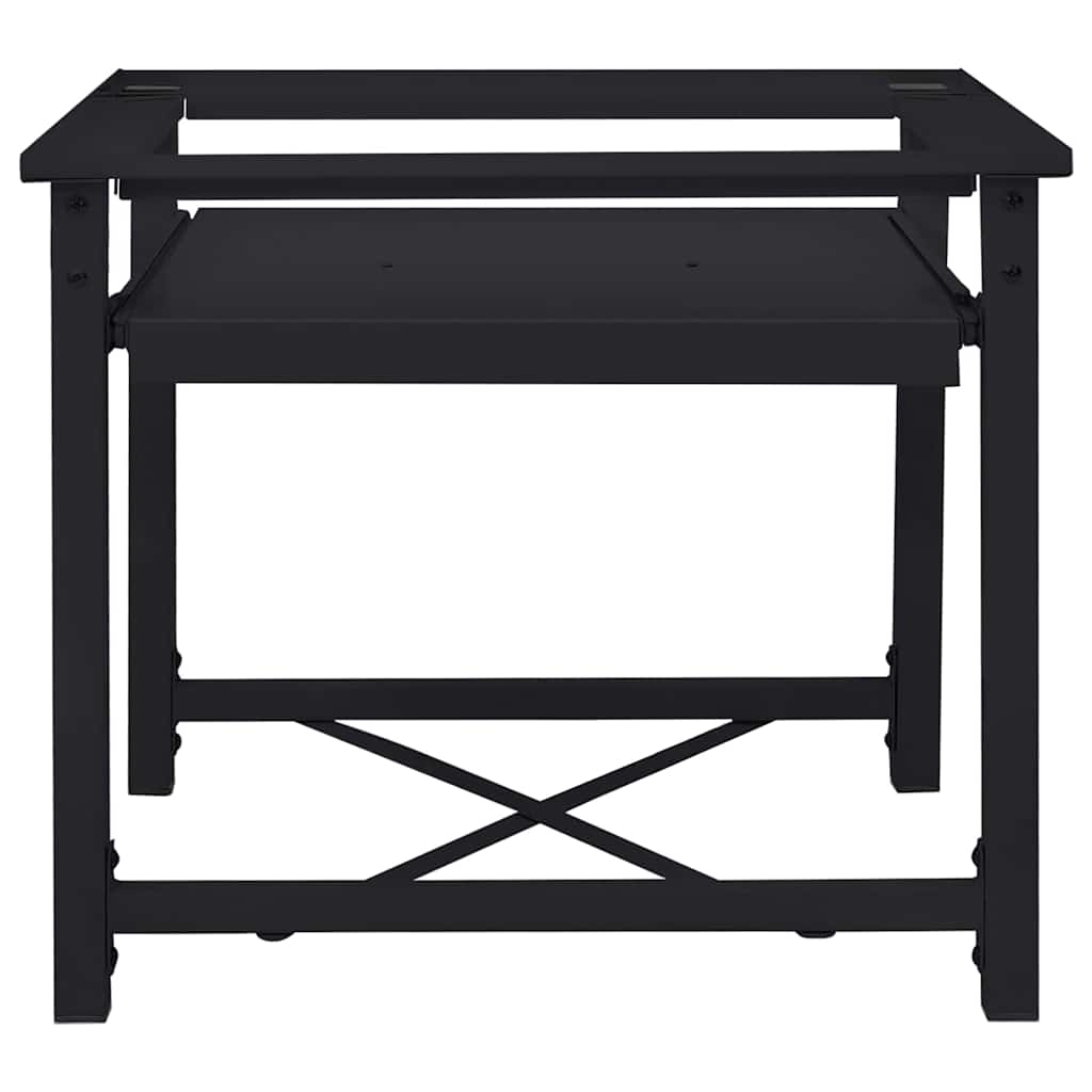 Wasmachine Pedestal Zwart 60 x 56 x 52 cm Staal is nu te koop bij PeponiXL, paradijselijk wonen!