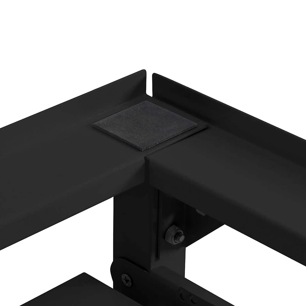 Wasmachineverhoger 2 stuks Zwart 120 x 56 x 52 cm Staal is nu te koop bij PeponiXL, paradijselijk wonen!