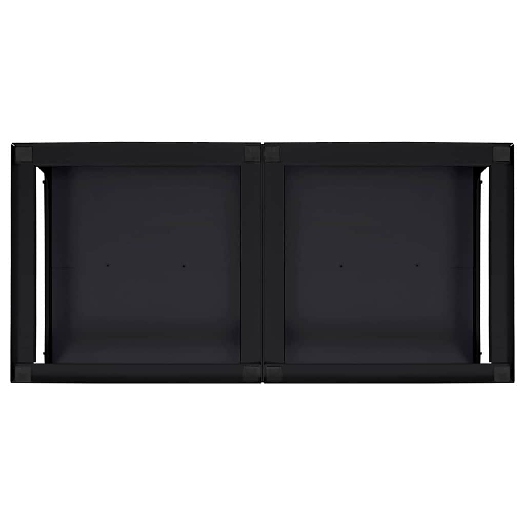 Wasmachine Pedestal 2 pcs Zwart 124,5 x 61,5 x 32,5 cm Staal is nu te koop bij PeponiXL, paradijselijk wonen!