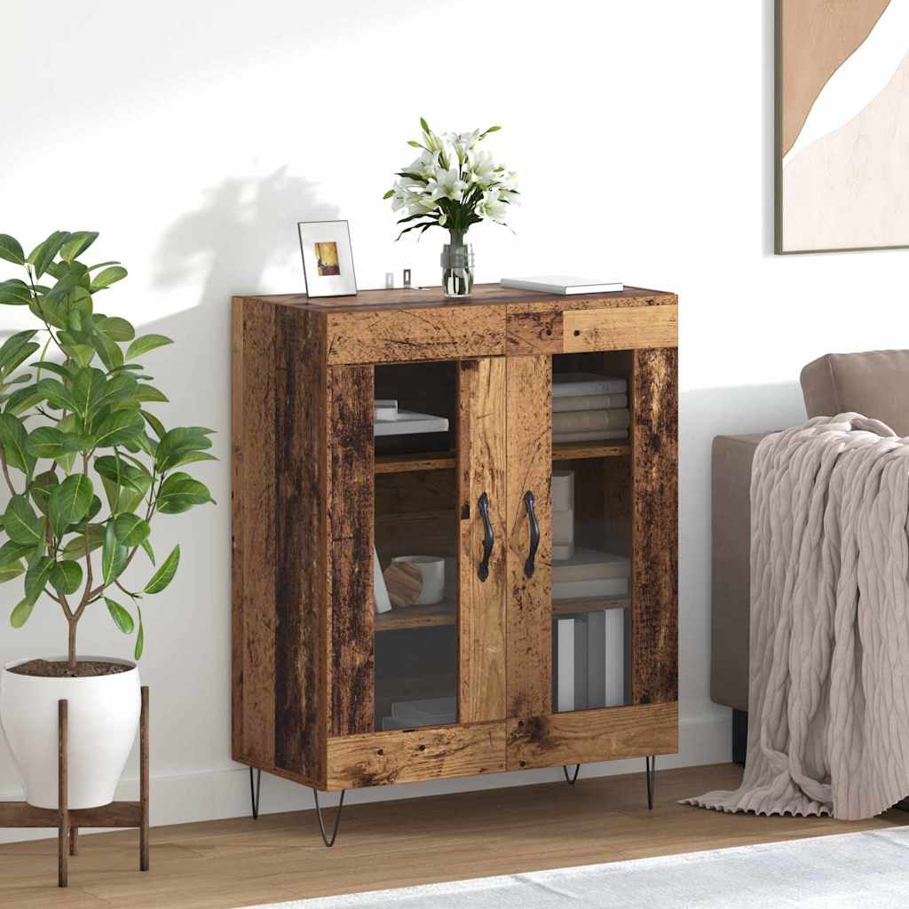 Dressoir Oud Hout 69,5 x 34 x 90 cm Bewerkt hout is nu te koop bij PeponiXL, paradijselijk wonen!