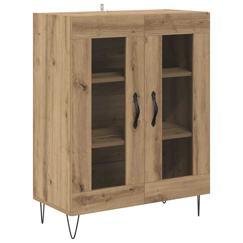 Dressoir Artisan Eiken 69,5 x 34 x 90 cm Bewerkt hout is nu te koop bij PeponiXL, paradijselijk wonen!
