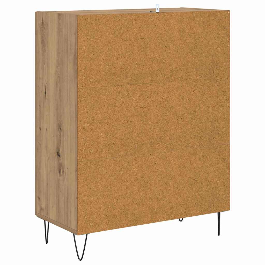 Dressoir Artisan Eiken 69,5 x 34 x 90 cm Bewerkt hout is nu te koop bij PeponiXL, paradijselijk wonen!