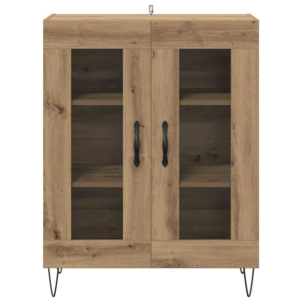 Dressoir Artisan Eiken 69,5 x 34 x 90 cm Bewerkt hout is nu te koop bij PeponiXL, paradijselijk wonen!