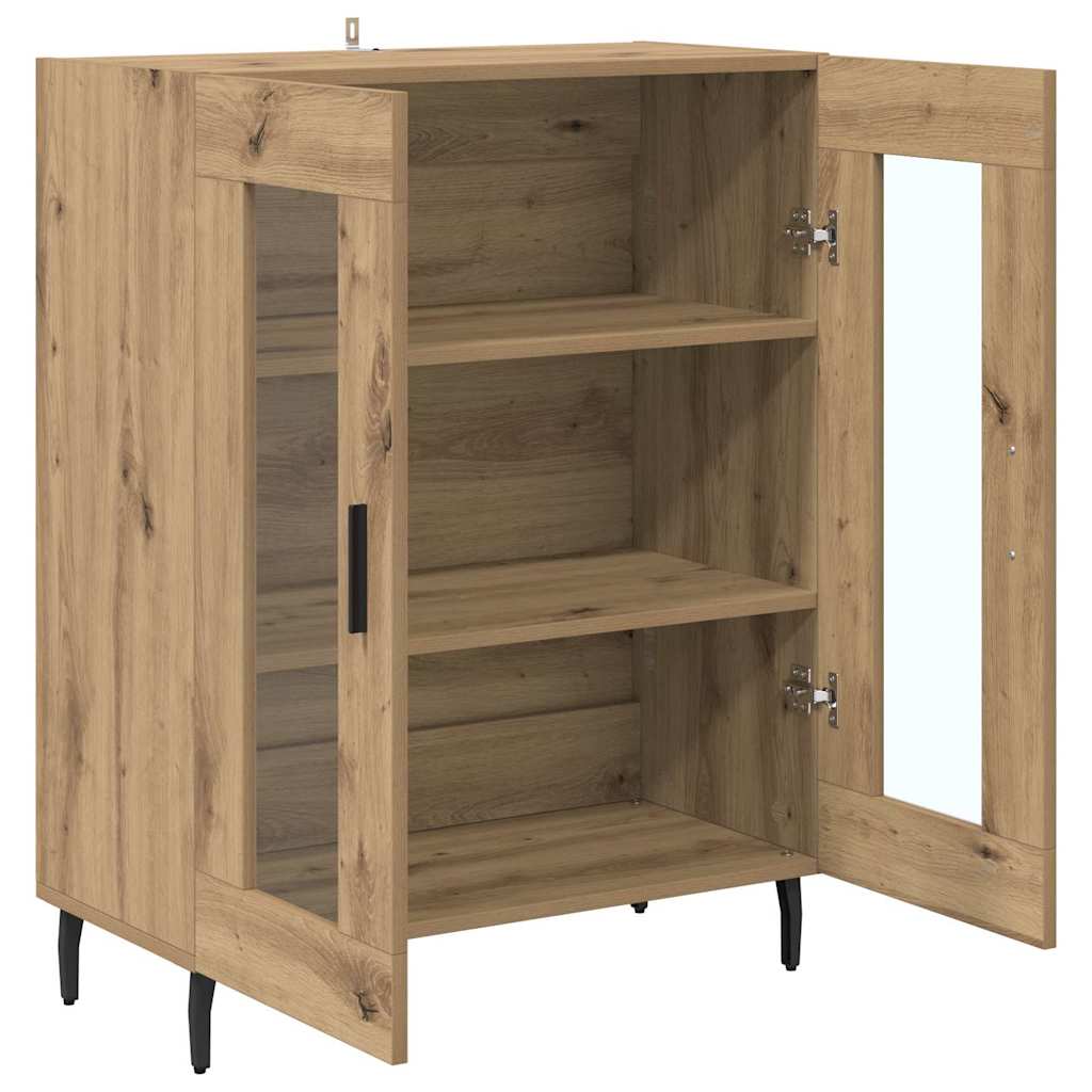 Dressoir Artisan Eiken 69,5 x 34 x 90 cm Bewerkt hout is nu te koop bij PeponiXL, paradijselijk wonen!