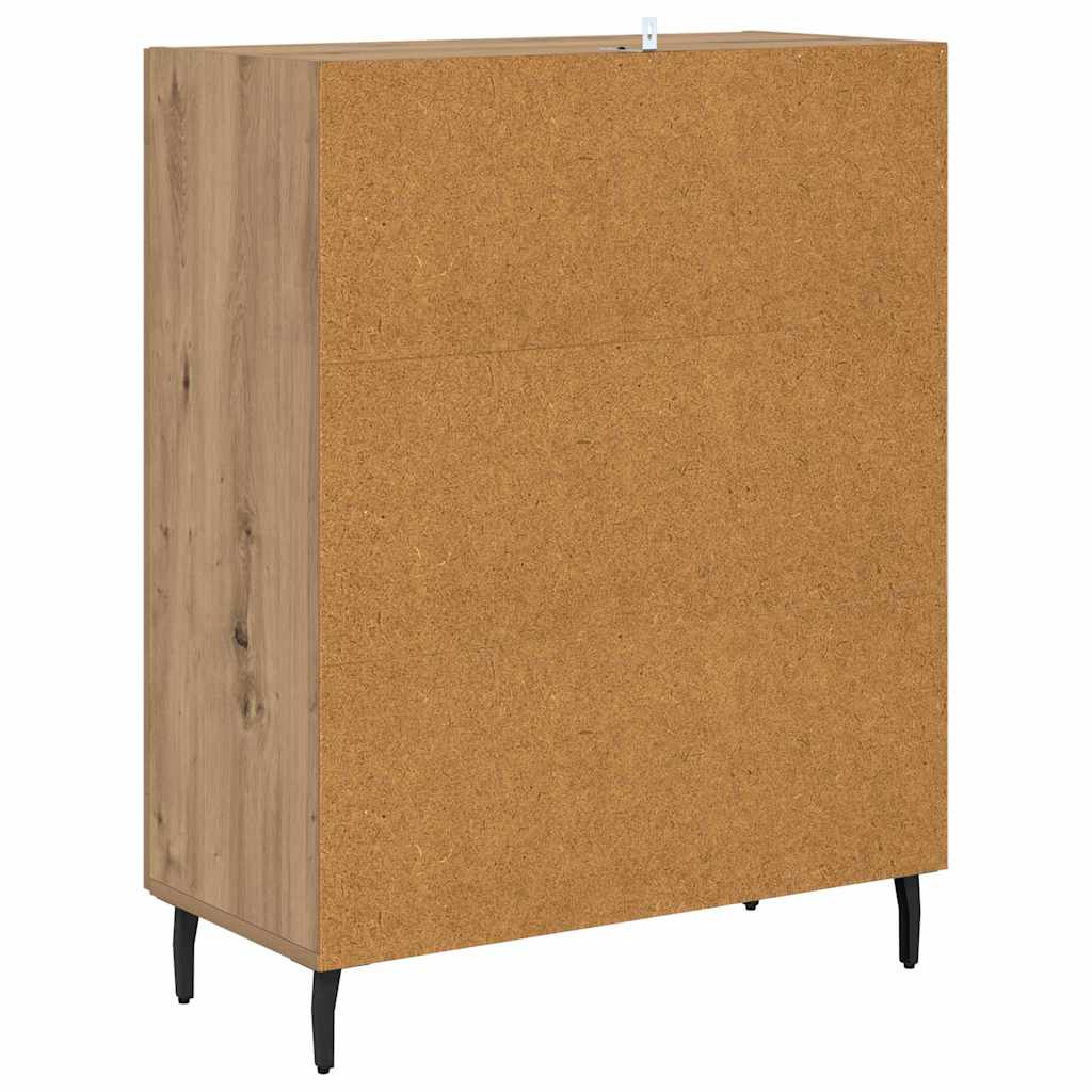Dressoir Artisan Eiken 69,5 x 34 x 90 cm Bewerkt hout is nu te koop bij PeponiXL, paradijselijk wonen!