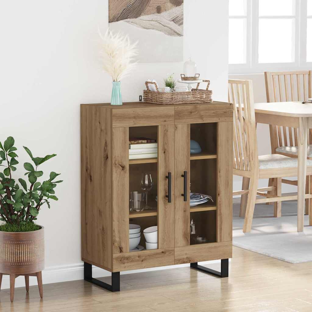 Dressoir Artisan Eiken 69,5 x 34 x 90 cm Bewerkt hout is nu te koop bij PeponiXL, paradijselijk wonen!