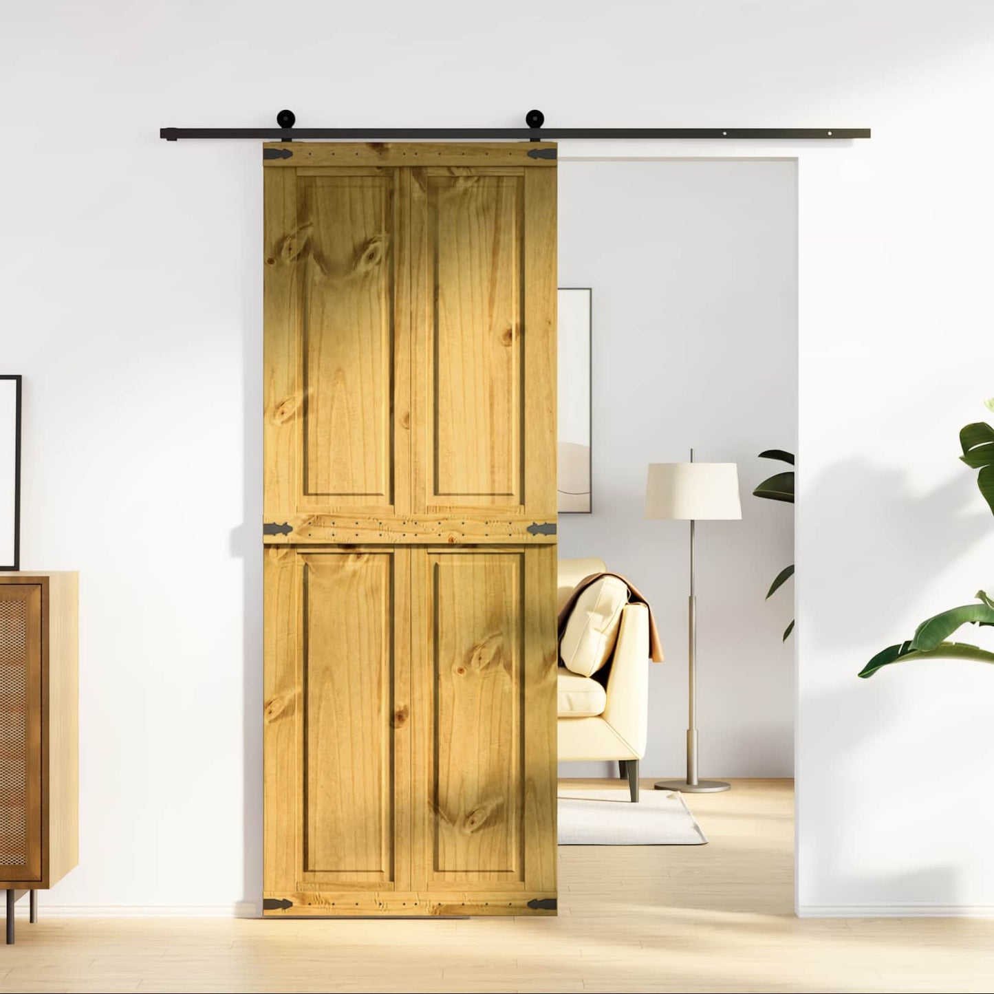 Schuifdeur Corona HoningBruin 80 x 210 cm Massief grenenhout is nu te koop bij PeponiXL, paradijselijk wonen!