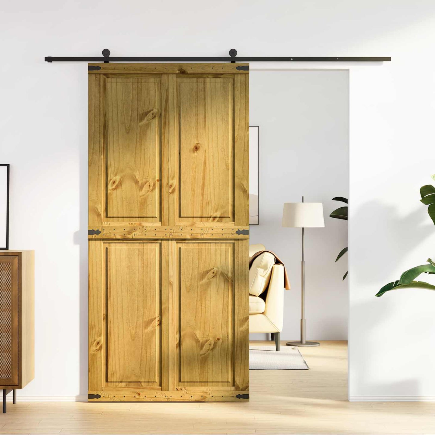 Schuifdeur Corona HoningBruin 100 x 210 cm Massief grenenhout is nu te koop bij PeponiXL, paradijselijk wonen!