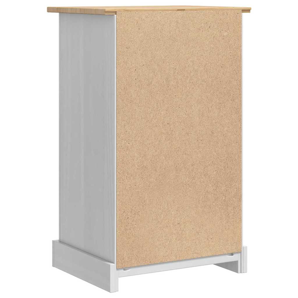 Nachtkastje Corona Wit 53 x 39 x 84 cm Massief grenenhout is nu te koop bij PeponiXL, paradijselijk wonen!