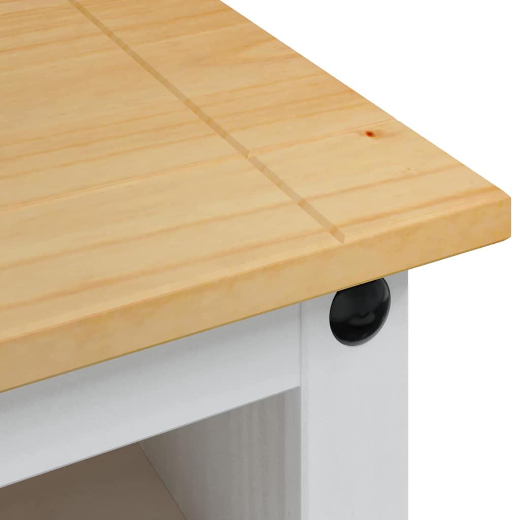 TV-kast Corona Wit 100 x 40 x 52 cm Massief grenenhout is nu te koop bij PeponiXL, paradijselijk wonen!