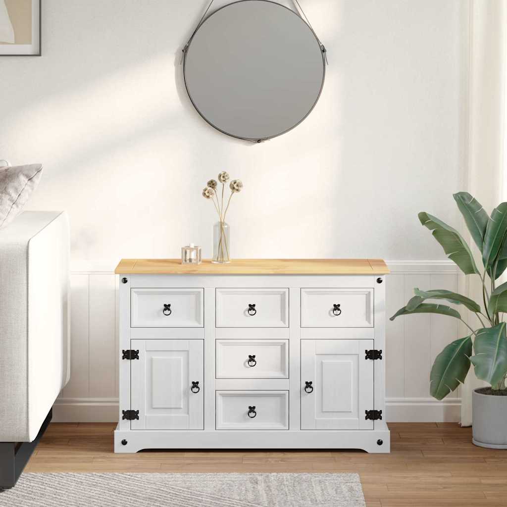 Opbergkisten Corona Wit 112 x 40 x 75 cm Massief grenenhout is nu te koop bij PeponiXL, paradijselijk wonen!