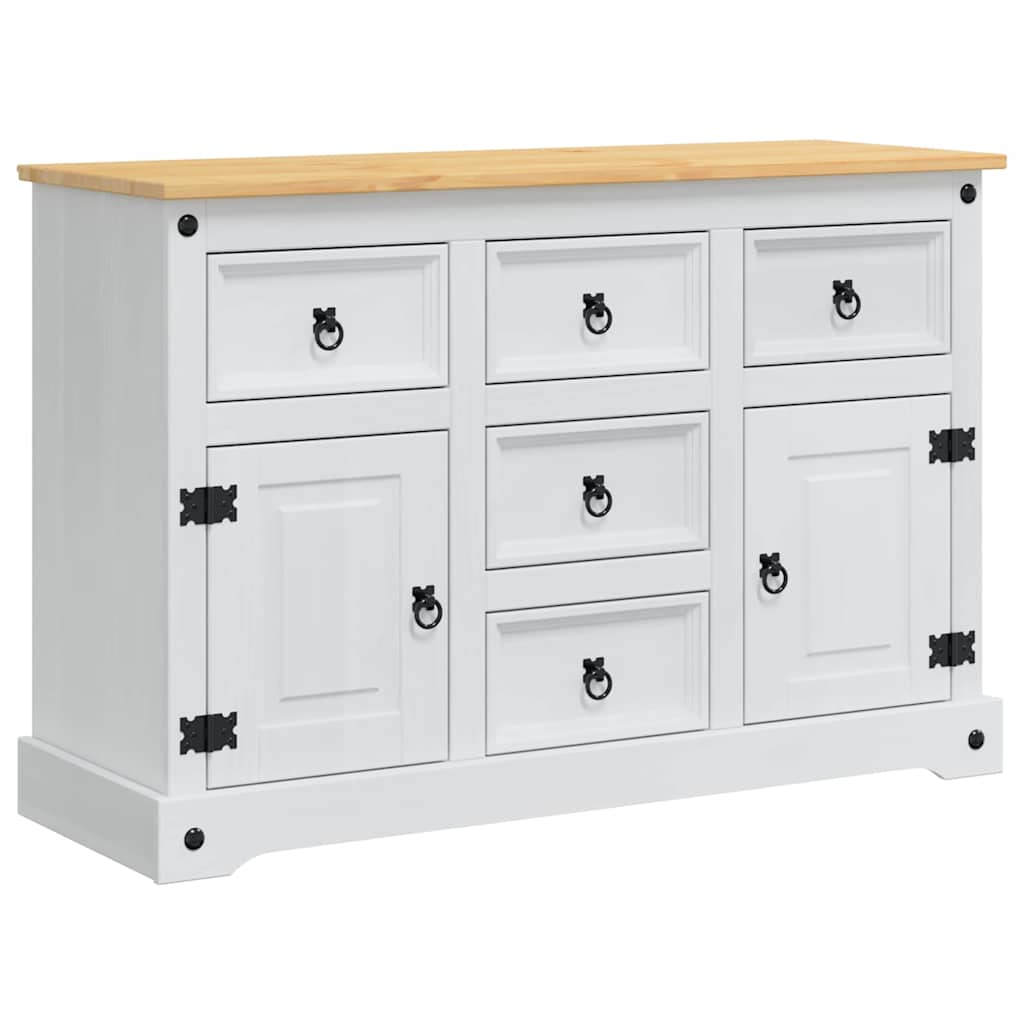 Opbergkisten Corona Wit 112 x 40 x 75 cm Massief grenenhout is nu te koop bij PeponiXL, paradijselijk wonen!