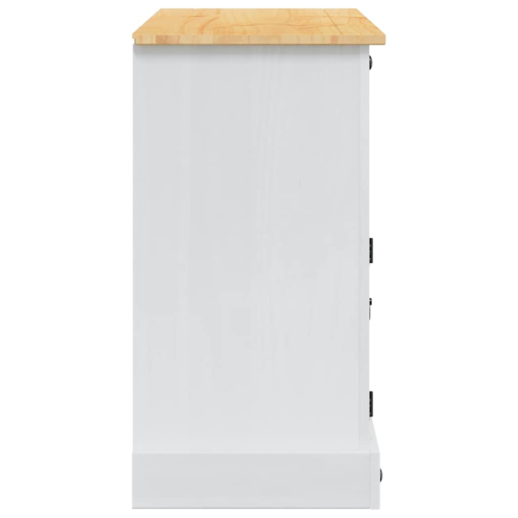 Opbergkisten Corona Wit 112 x 40 x 75 cm Massief grenenhout is nu te koop bij PeponiXL, paradijselijk wonen!