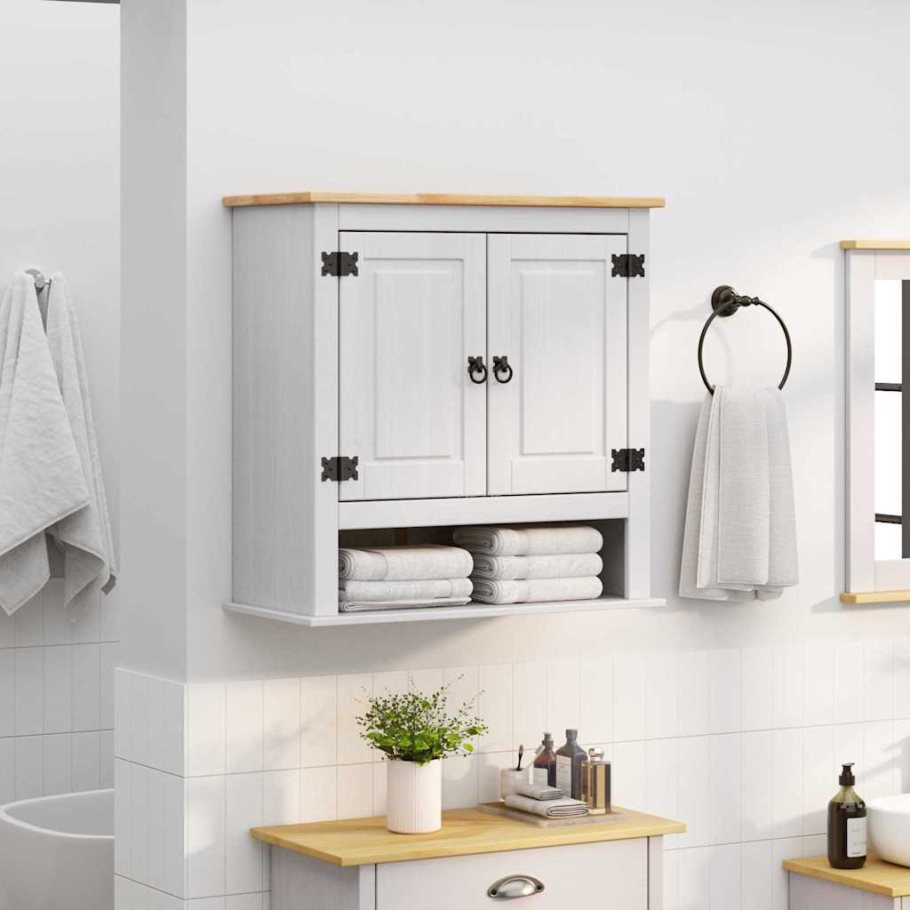 Hangkast Corona Wit 70 x 33 x 71,5 cm Massief grenenhout is nu te koop bij PeponiXL, paradijselijk wonen!