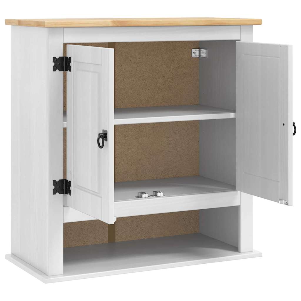 Hangkast Corona Wit 70 x 33 x 71,5 cm Massief grenenhout is nu te koop bij PeponiXL, paradijselijk wonen!