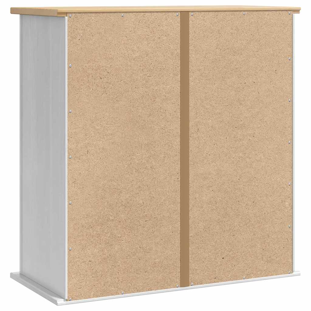 Hangkast Corona Wit 70 x 33 x 71,5 cm Massief grenenhout is nu te koop bij PeponiXL, paradijselijk wonen!