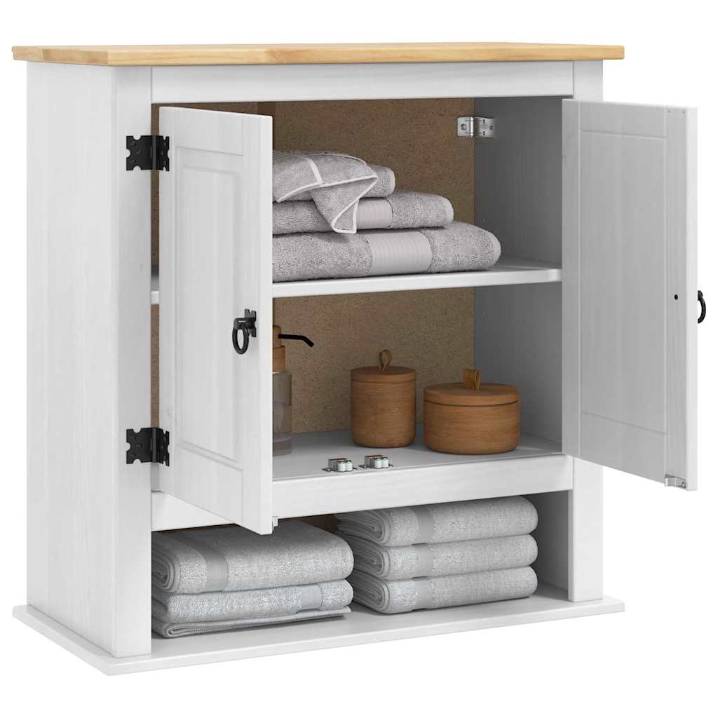 Hangkast Corona Wit 70 x 33 x 71,5 cm Massief grenenhout is nu te koop bij PeponiXL, paradijselijk wonen!