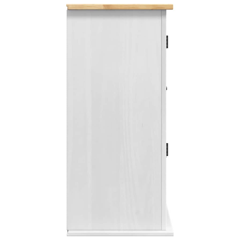 Hangkast Corona Wit 70 x 33 x 71,5 cm Massief grenenhout is nu te koop bij PeponiXL, paradijselijk wonen!