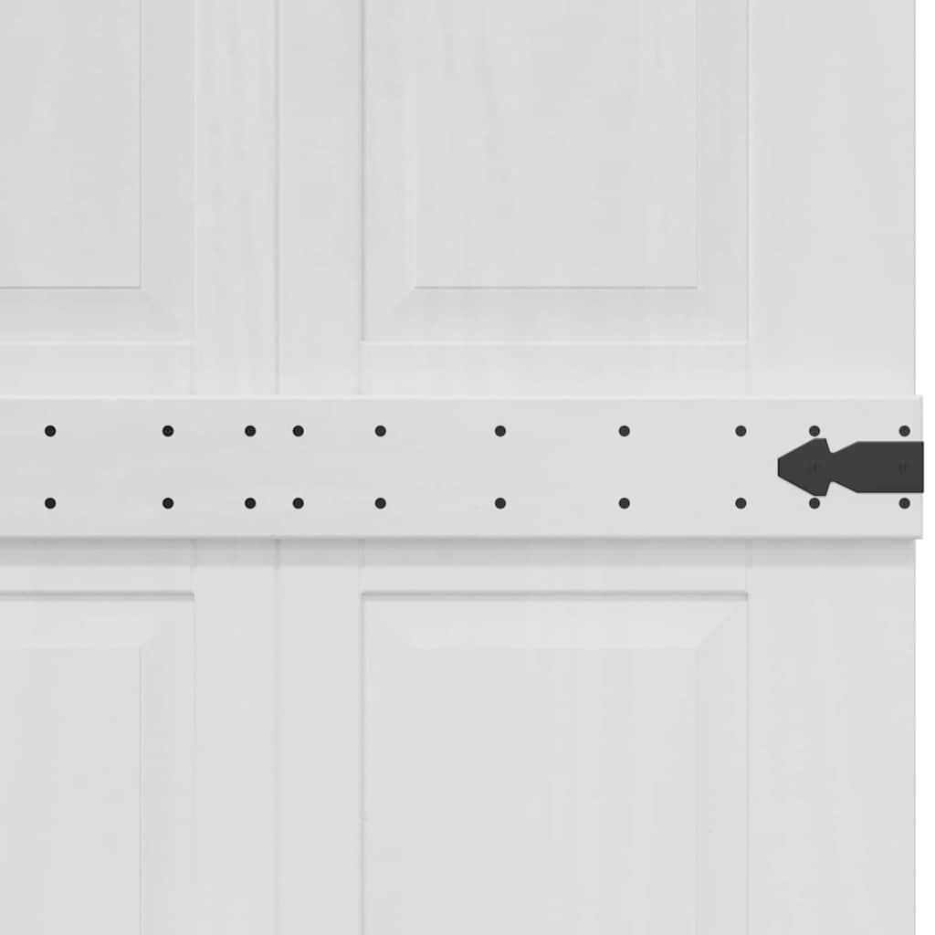 Deur Corona Wit 70 x 210 cm Bewerkt hout is nu te koop bij PeponiXL, paradijselijk wonen!