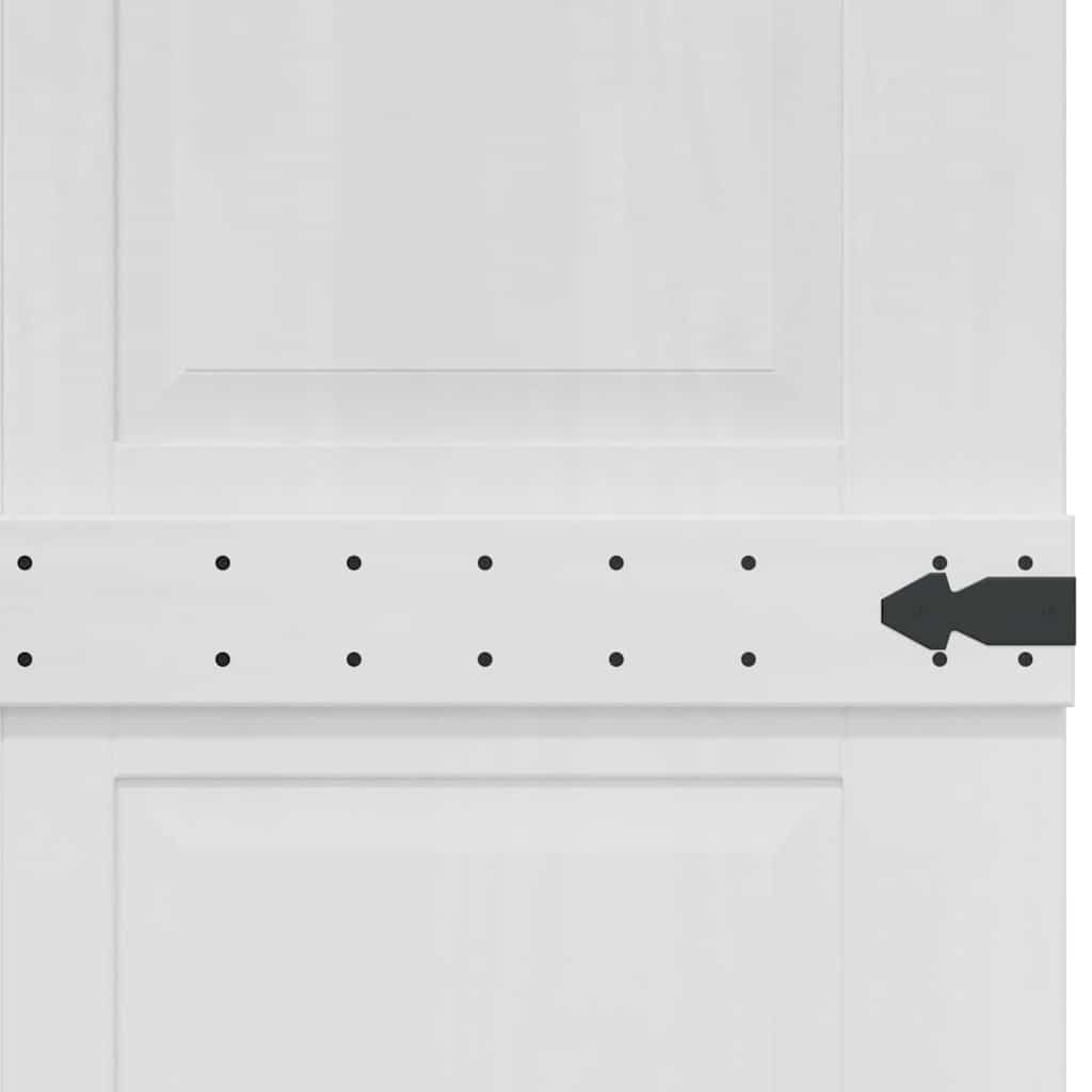 Deur Corona Wit 80 x 210 cm Bewerkt hout is nu te koop bij PeponiXL, paradijselijk wonen!