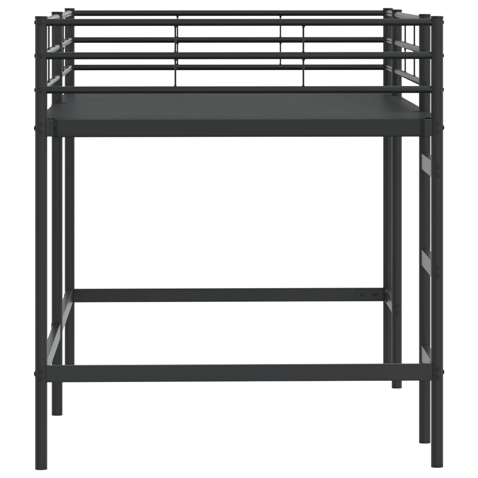 Loftbed voor Kids Zwart 90 x 200 cm Staal is nu te koop bij PeponiXL, paradijselijk wonen!