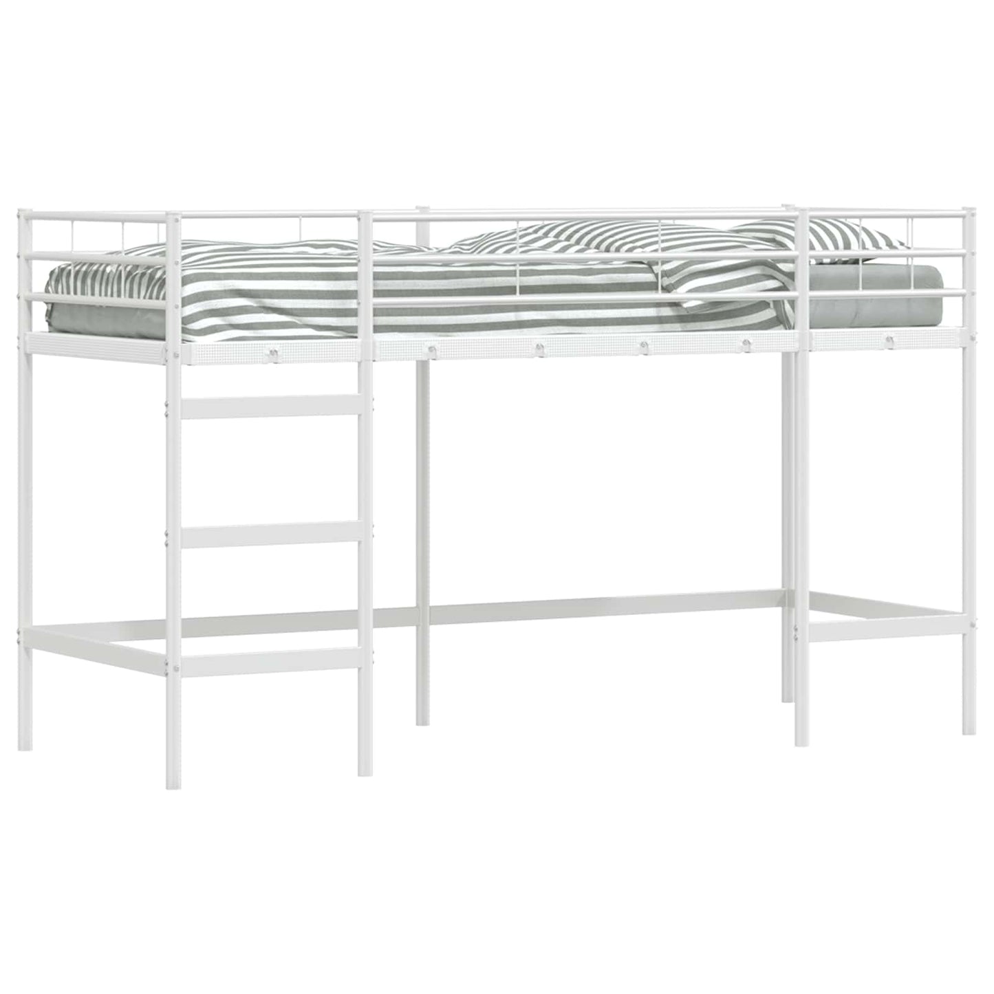 Loftbed voor Kids Wit 74,5 x 190 cm Staal is nu te koop bij PeponiXL, paradijselijk wonen!