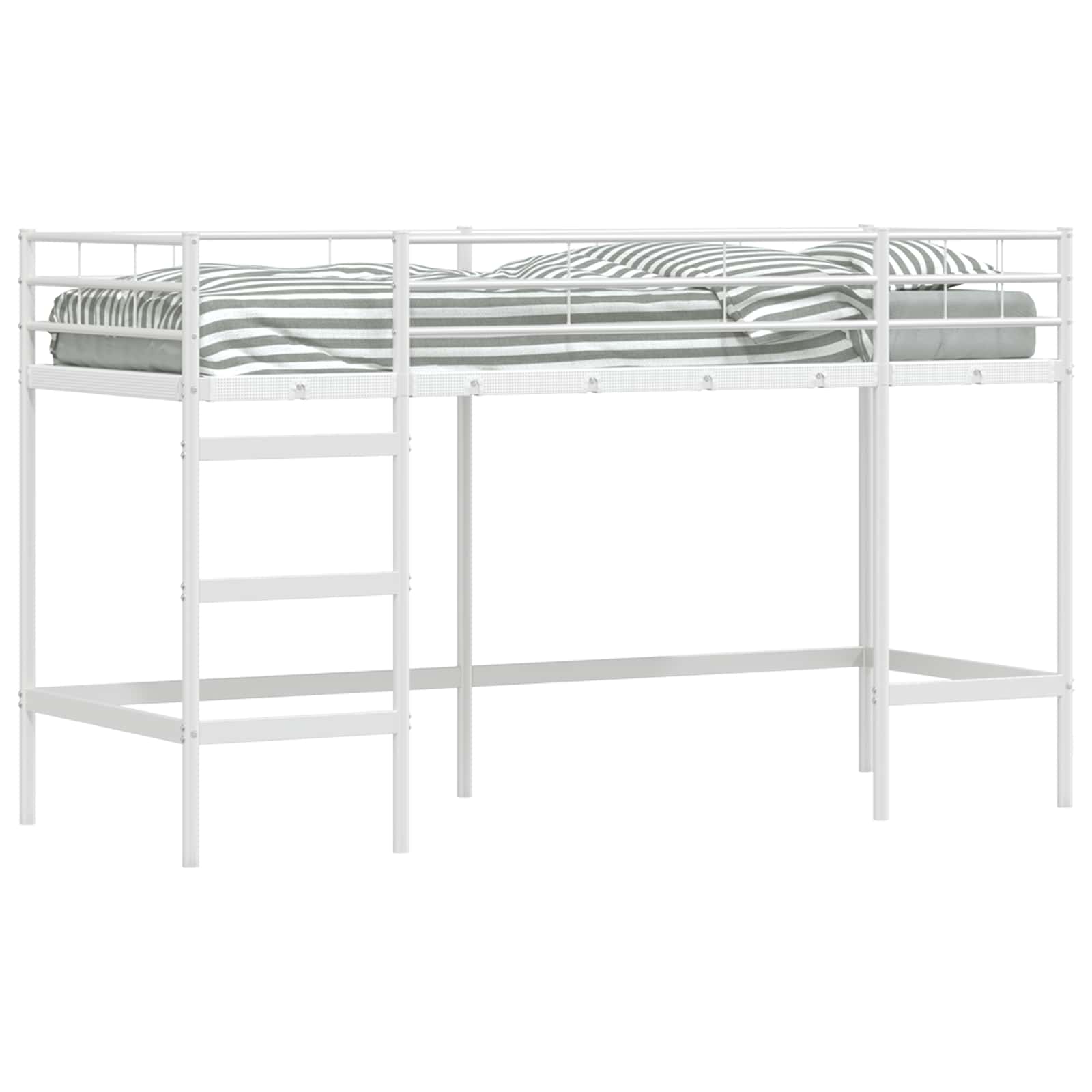 Loftbed voor Kids Wit 74,5 x 190 cm Staal is nu te koop bij PeponiXL, paradijselijk wonen!