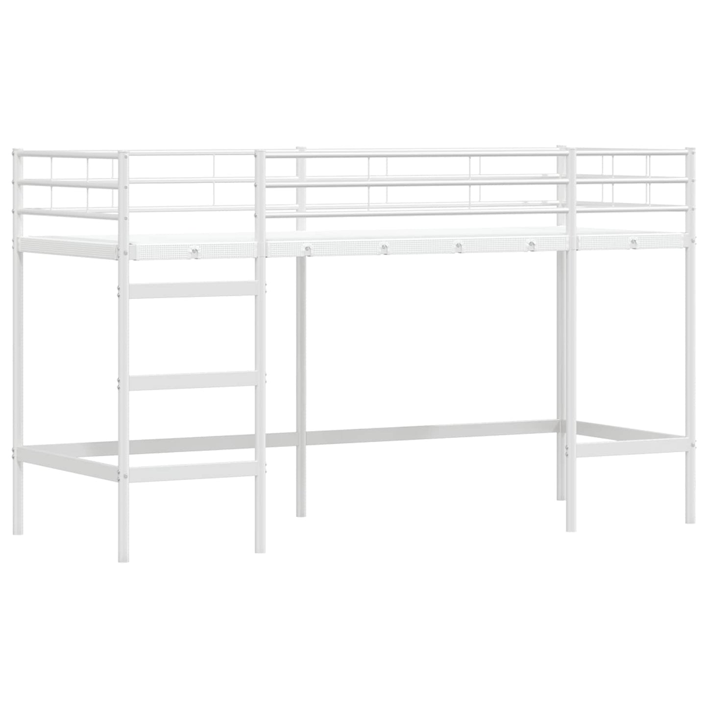 Loftbed voor Kids Wit 74,5 x 190 cm Staal is nu te koop bij PeponiXL, paradijselijk wonen!