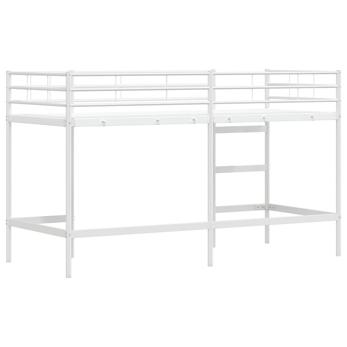 Loftbed voor Kids Wit 74,5 x 190 cm Staal is nu te koop bij PeponiXL, paradijselijk wonen!