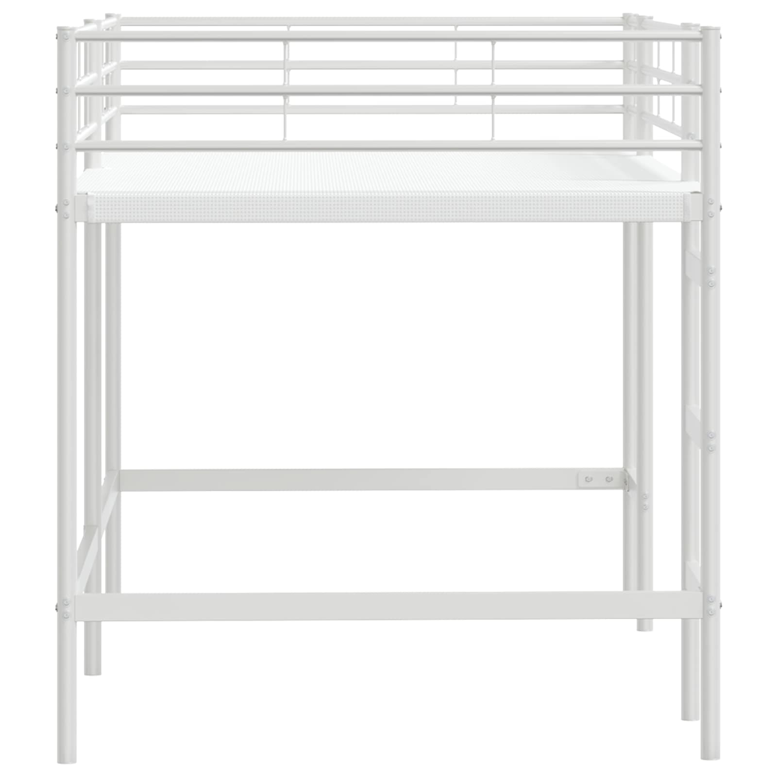 Loftbed voor Kids Wit 100 x 200 cm Staal is nu te koop bij PeponiXL, paradijselijk wonen!