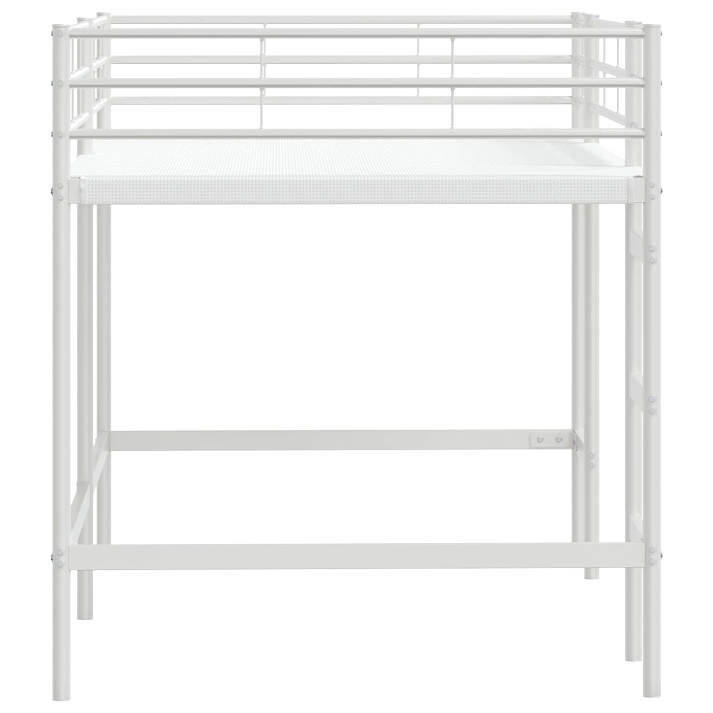 Loftbed voor Kids Wit 107 x 200 cm Staal is nu te koop bij PeponiXL, paradijselijk wonen!