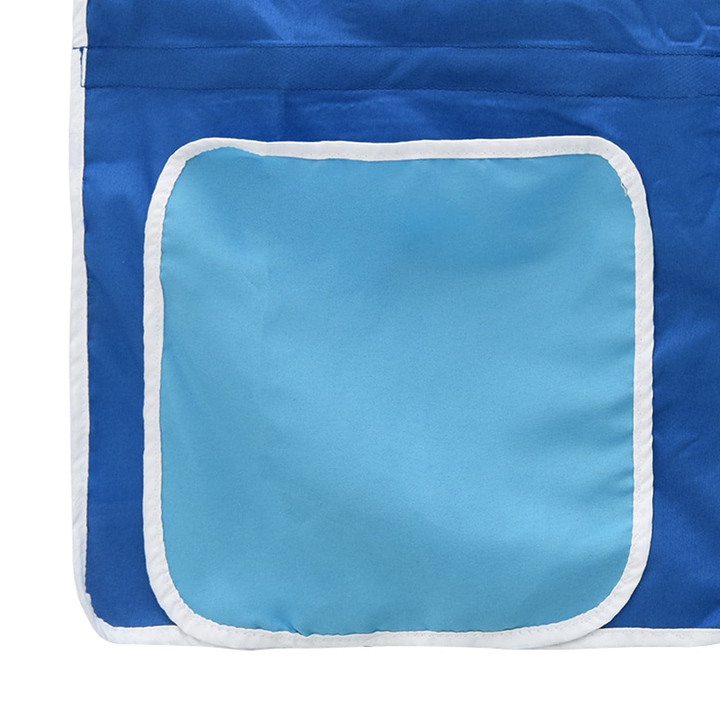 Loftbed voor Kids Wit en Blauw 90 x 190 cm Metaal is nu te koop bij PeponiXL, paradijselijk wonen!