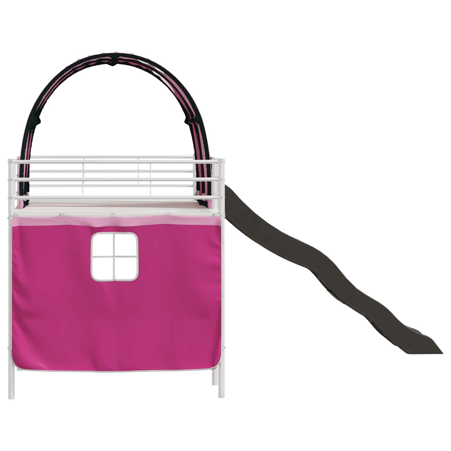 Loftbed voor Kids Wit en Roze 90 x 200 cm Metaal is nu te koop bij PeponiXL, paradijselijk wonen!