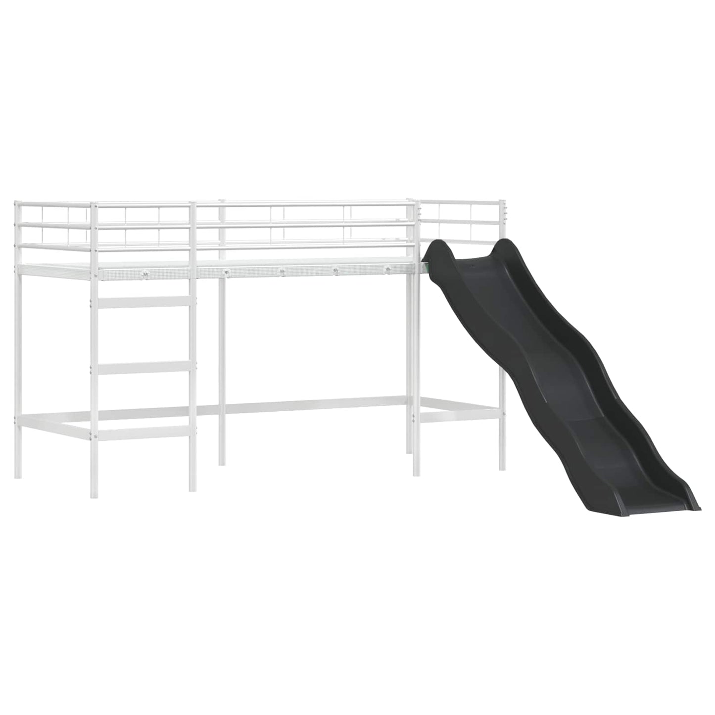 Loftbed voor Kids Wit en Roze 75 x 190 cm Metaal is nu te koop bij PeponiXL, paradijselijk wonen!