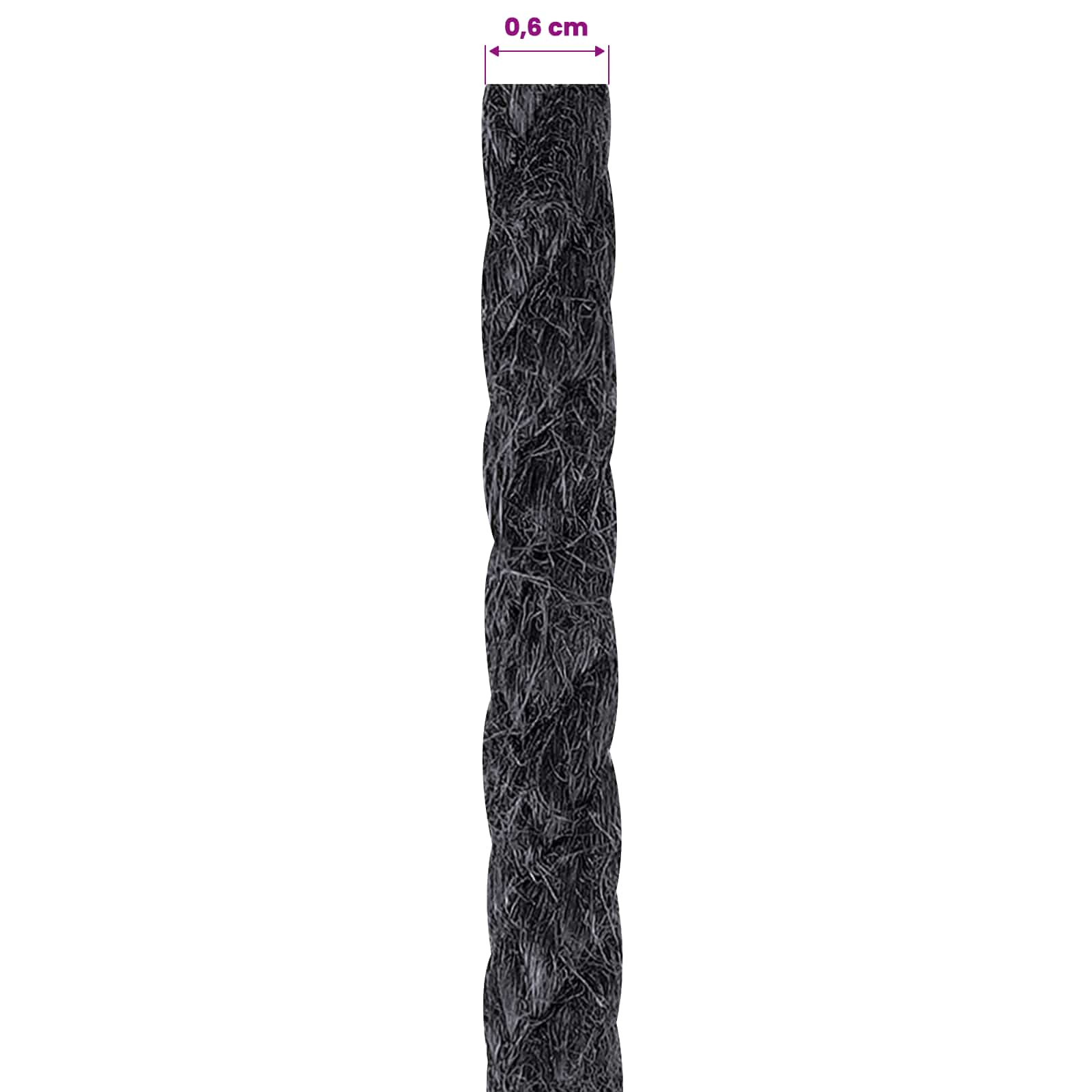 Jute Touw 6 Zwart 100% Tossa jute is nu te koop bij PeponiXL, paradijselijk wonen!