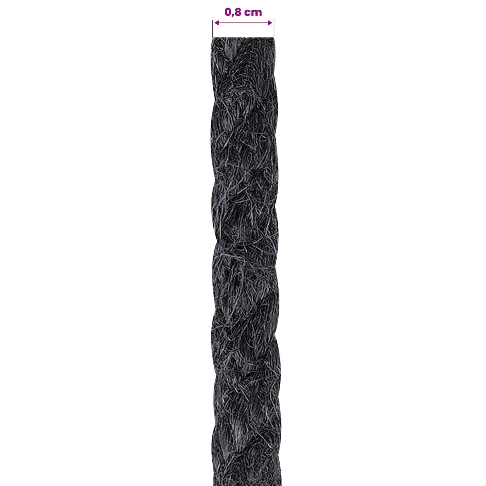 Jute Touw 8 Zwart 100% Tossa jute is nu te koop bij PeponiXL, paradijselijk wonen!