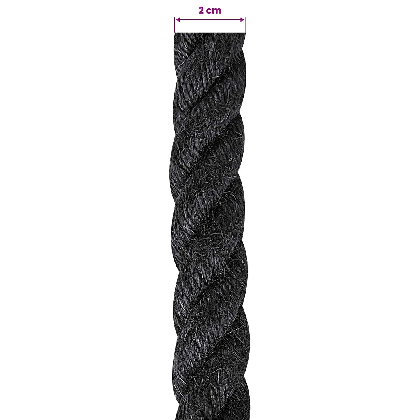 Jute Touw 20 Zwart 100% Tossa jute is nu te koop bij PeponiXL, paradijselijk wonen!